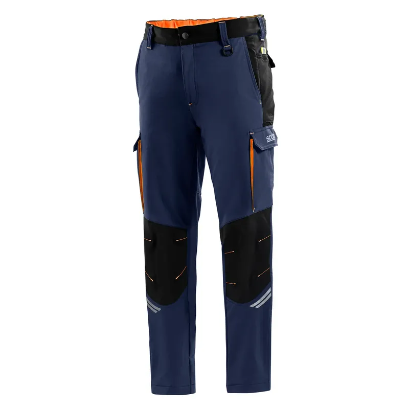 Voordeelprijs Pantalone tecnico da lavoro blu e arancio Oregon Sparco Pantalone tecnico da lavoro blu e arancio Oregon Sparco Echome