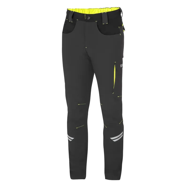 Pantalone tecnico leggero da lavoro grigio e giallo Kansas Sparco Pantalone tecnico leggero da lavoro grigio e giallo Kansas Sparco Echome Betaalbaar