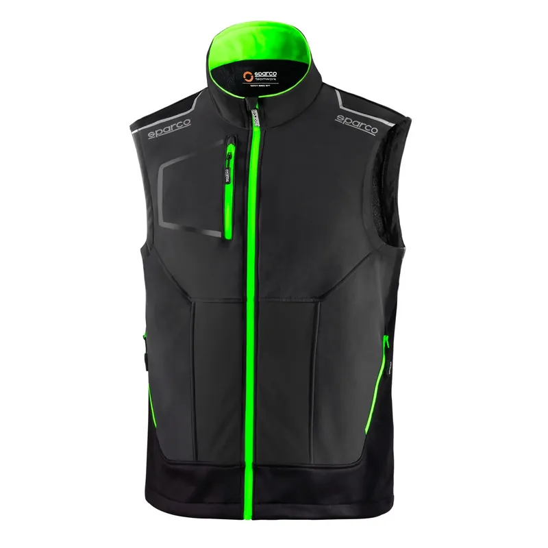 Lage Kosten Gilet da lavoro tecnico grigio e verde fluo Tech Light Vest Illinois Sparco Gilet da lavoro tecnico grigio e verde fluo Tech Light Vest Illinois Sparco Echome