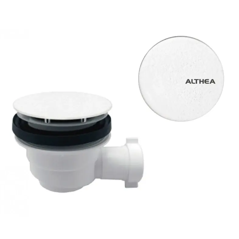 Hete Deal Piletta scarico sifonato ed ispezionabile con tappo bianco Althea Piletta scarico sifonato ed ispezionabile con tappo bianco Althea Echome
