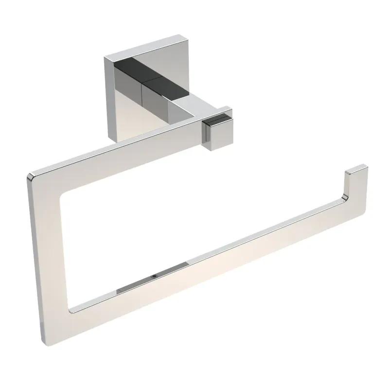 Porta asciugamani ad anello in acciaio cromato Trend Metaform Porta asciugamani ad anello in acciaio cromato Trend Metaform Echome Koopje