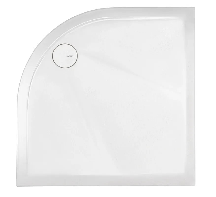 Piatto doccia bianco H3 cm semicircolare Pietra Ceramica Althea 100x100 cm Meest Verkocht