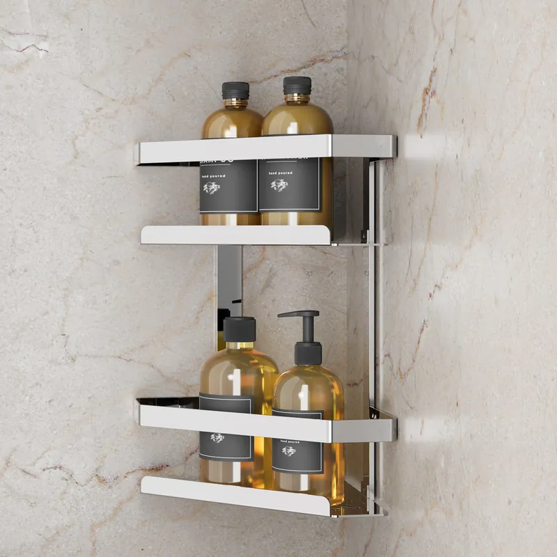Veilige Betaling Mensole angolare doppio doccia in acciaio inox Myline Metaform Mensole angolare doppio doccia in acciaio inox Myline Metaform Echome