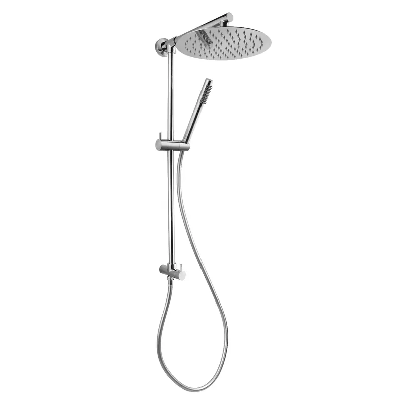 Colonna doccia tonda con deviatore a parete presa alta in acciaio inox Hera Up Metaform Colonna doccia tonda con deviatore a parete presa alta in acciaio inox Hera Up Metaform Echome Flitsaanbieding