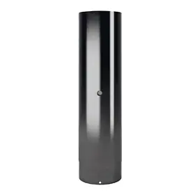 Seizoensaanbieding Canna fumo altezza 1 m con elemento controllo fumi acciaio smaltato nero opaco Design Wood De Marinis Canna fumo altezza 1 m con elemento controllo fumi acciaio smaltato nero opaco Design Wood De Marinis Echome