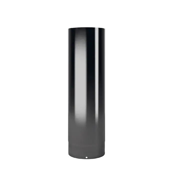 Canna fumo altezza 50 cm acciaio smaltato nero opaco Design Wood De Marinis Canna fumo altezza 50 cm acciaio smaltato nero opaco Design Wood De Marinis Echome Betaalbaar