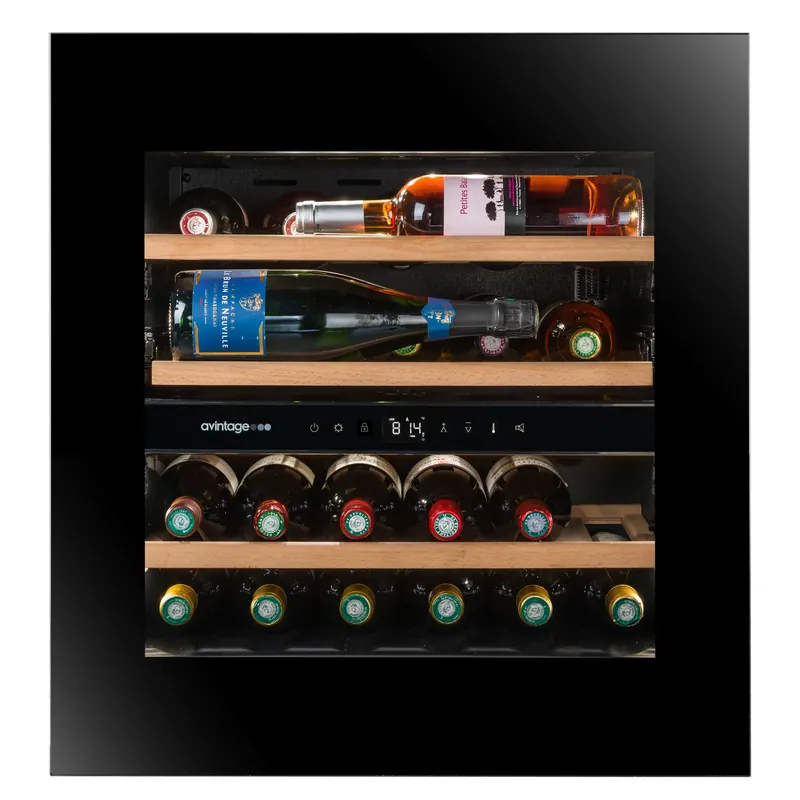 Beperkt Aanbod Cantinetta vino da incasso doppia zona temperatura 24 bottiglie Avintage Cantinetta vino da incasso doppia zona temperatura 24 bottiglie Avintage Echome