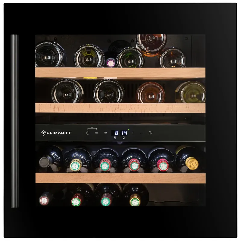 Gecertificeerd Cantinetta vino da incasso doppia zona 36 bottiglie sistema autoventilato Climadiff Cantinetta vino da incasso doppia zona 36 bottiglie sistema autoventilato Climadiff Echome