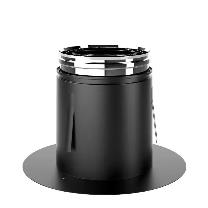 Rosone telescopico acciaio smaltato nero opaco Design Wood De Marinis Rosone telescopico acciaio smaltato nero opaco Design Wood De Marinis Echome Weekendaanbieding