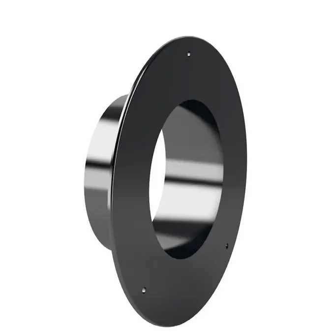 Rosone passante pareti o soffitti piani in acciaio smaltato nero opaco Design Wood De Marinis Rosone passante pareti o soffitti piani in acciaio smaltato nero opaco Design Wood De Marinis Echome Premium