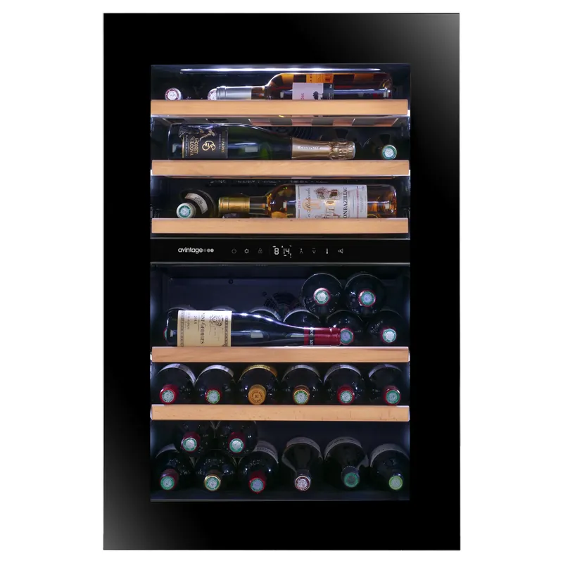 Alleen Vandaag Cantinetta vino da incasso doppia zona 44 bottiglie auto-ventilata Avintage Cantinetta vino da incasso doppia zona 44 bottiglie auto-ventilata Avintage Echome