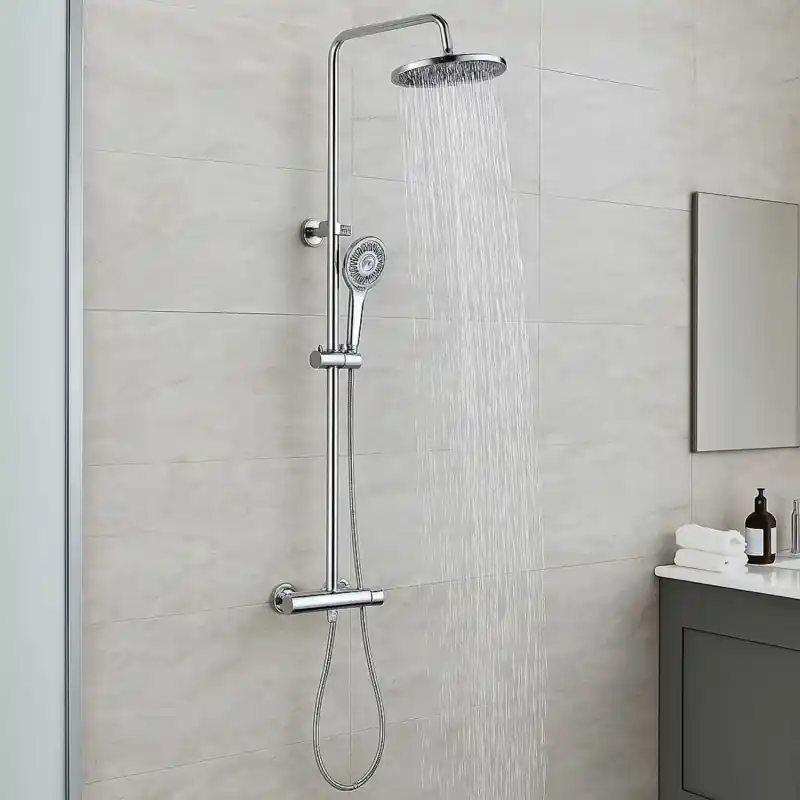 Colonna Doccia Termostatica Tonda Slot Chrome Ix Box Shower Colonna Doccia Termostatica Tonda Slot Chrome Ix Box Shower Echome Betrouwbaar