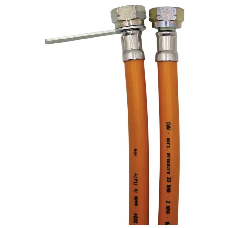 Bestseller Tubo Flessibile Arancione in gomma con treccia interna in acciaio inox per bombole e centraline Tubo Flessibile Arancione in gomma con treccia interna in acciaio inox per bombole e centraline Echome