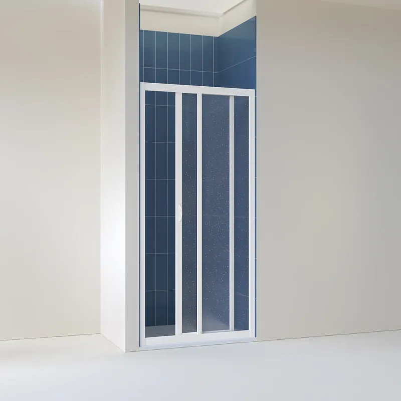 Porta scorrevole box doccia PVC bianco reversibile Smart Evo Forte Porta scorrevole box doccia PVC bianco reversibile Smart Evo Forte Echome Express Levering