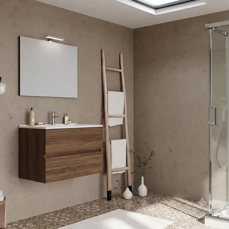 Meest Verkocht Mobile Bagno Cloe Savinidue da 60 cm Sospeso con Specchio e illuminazione LED Mobile Bagno Cloe Savinidue da 60 cm Sospeso con Specchio e illuminazione LED Echome