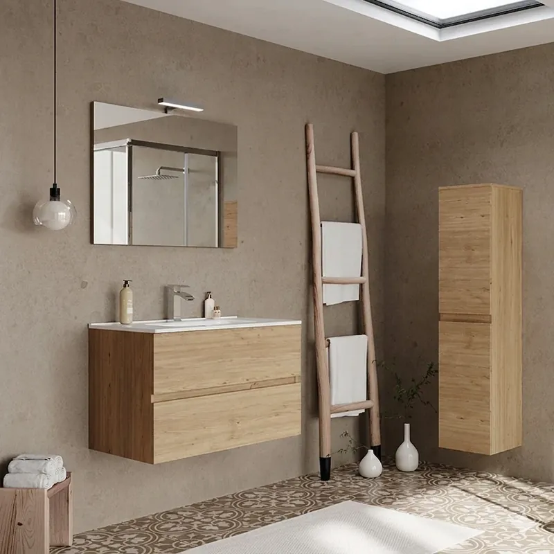 Mobile Bagno CLOE Savinidue 80 cm Sospeso con Lavabo e Illuminazione LED Mobile Bagno CLOE Savinidue 80 cm Sospeso con Lavabo e Illuminazione LED Echome Tijdelijk Beschikbaar