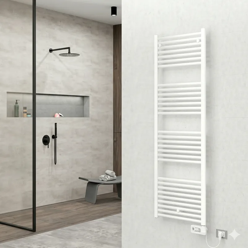Betaalbaar Termoarredo scaldasalviette Lisa 22 elettrico bianco altezza 700 mm Cordivari Termoarredo scaldasalviette Lisa 22 elettrico bianco altezza 700 mm Cordivari Echome