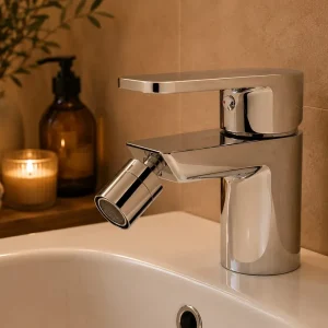 Tijdelijk Beschikbaar Miscelatore Bidet Maibel Monocomando con Piletta in Metallo Miscelatore Bidet Maibel Monocomando con Piletta in Metallo Echome