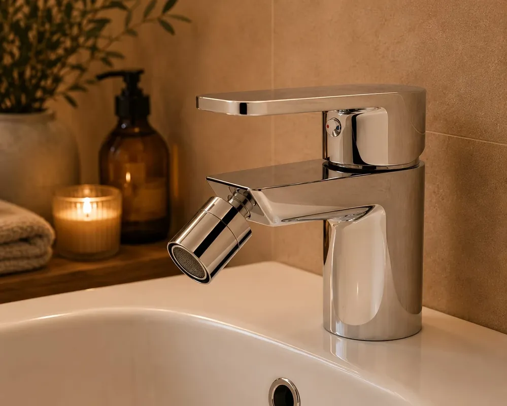 Tijdelijk Beschikbaar Miscelatore Bidet Maibel Monocomando con Piletta in Metallo Miscelatore Bidet Maibel Monocomando con Piletta in Metallo Echome