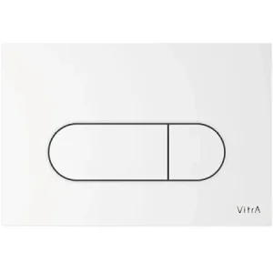 Rechtstreeks Van De Fabrikant Placca di Comando WC con doppio pulsante VitrA Root Round Placca di Comando WC con doppio pulsante VitrA Root Round Echome