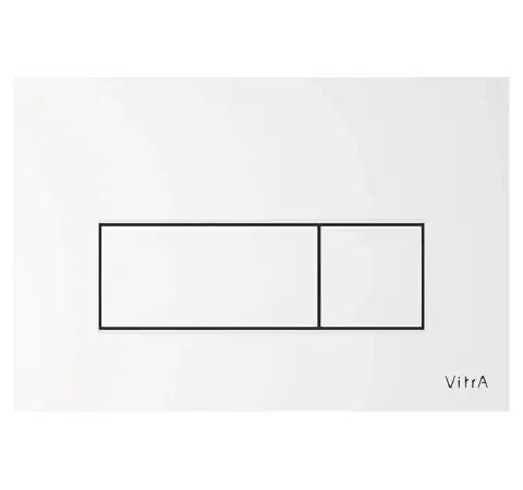 Premium Placca di Comando WC con doppio pulsante VitrA Root Square Placca di Comando WC con doppio pulsante VitrA Root Square Echome