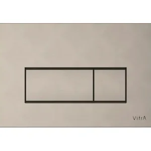 Hete Deal Placca di Comando WC con doppio pulsante VitrA Root Square Placca di Comando WC con doppio pulsante VitrA Root Square Echome