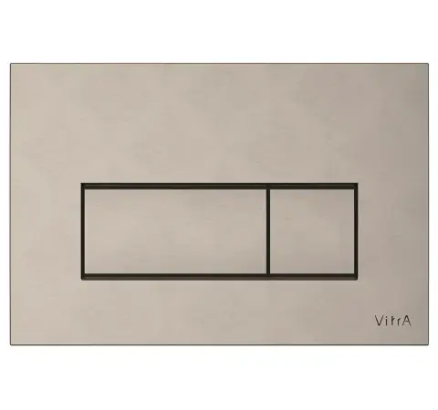 Hete Deal Placca di Comando WC con doppio pulsante VitrA Root Square Placca di Comando WC con doppio pulsante VitrA Root Square Echome