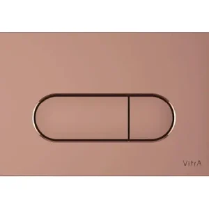Placca di Comando WC con doppio pulsante VitrA Root Round Placca di Comando WC con doppio pulsante VitrA Root Round Echome Lage Kosten