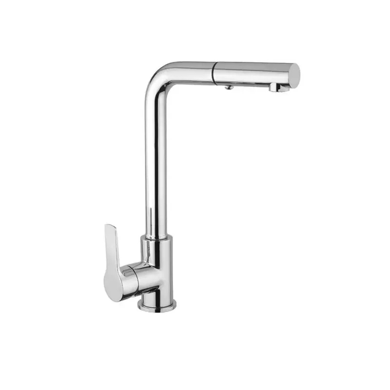 Beperkte Voorraad Miscelatore cromato per lavello con doccia estraibile a 2 getti Art. K125LCR Khuga Gaboli