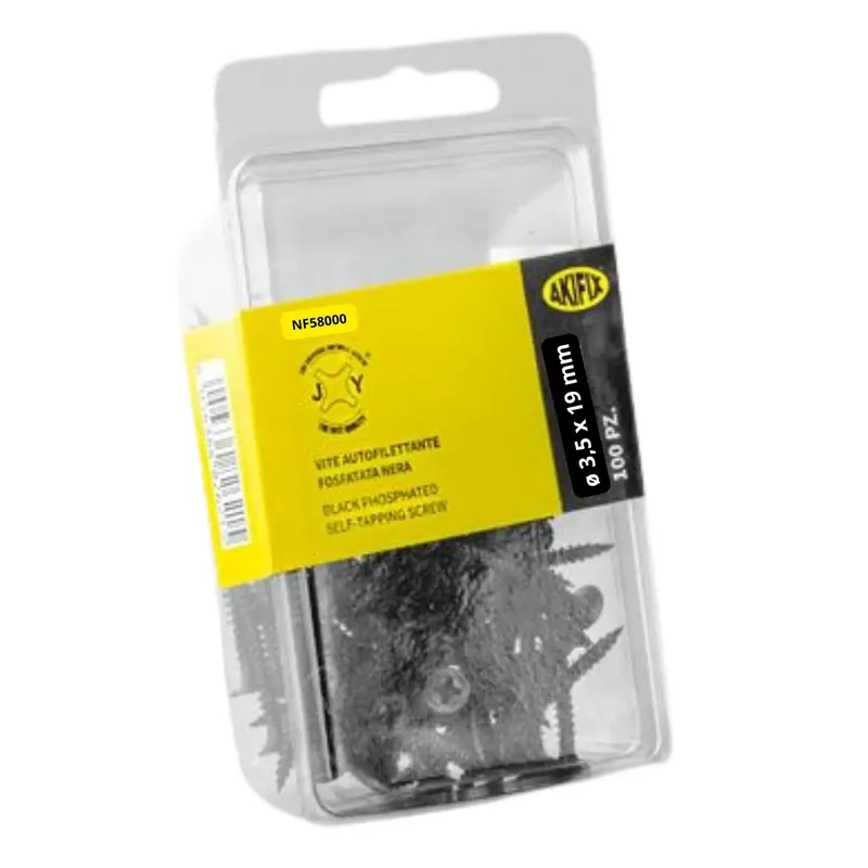 Goedkoop Vite autofilettante fosfata nera 3.5x19 mm Akifix 100 pezzi