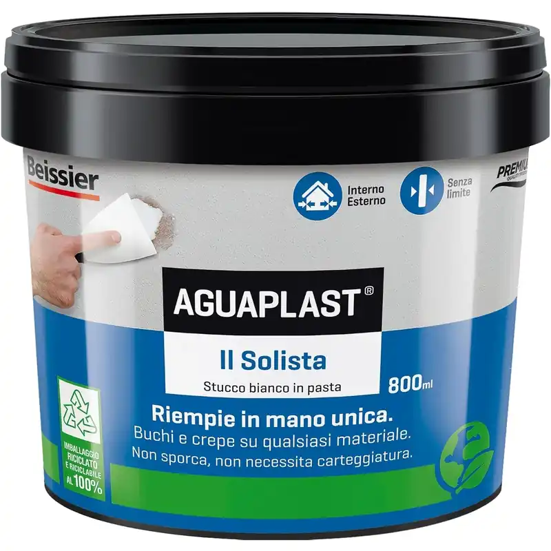 Stucco in pasta Il solista Aguaplast 800 ml Seizoensaanbieding
