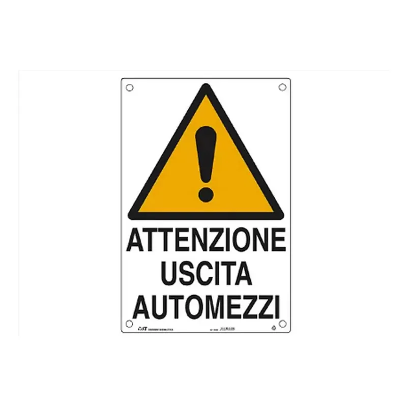Cartello in PVC Uscita automezzi 30304 FT Merkproduct