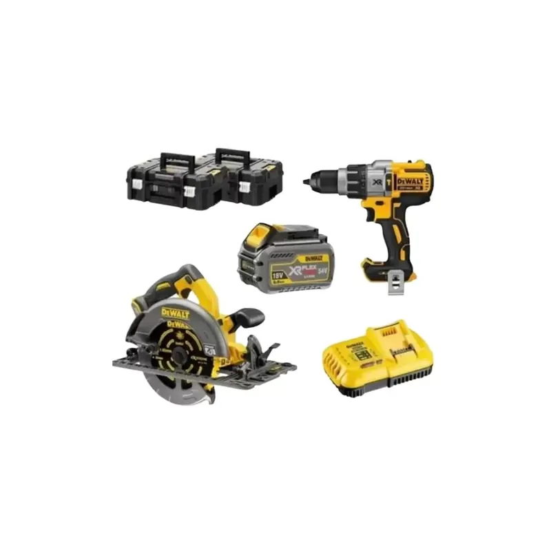 Kit con Sega circolare XR Flexvolt DCG576T2 + Avvitatore DCD996 Art. DCZ202T2T DeWalt Laatste Kans