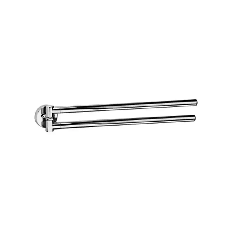 Porta asciugamano tondo snodo doppio cromo Basic Colombo Design Snelle Levering