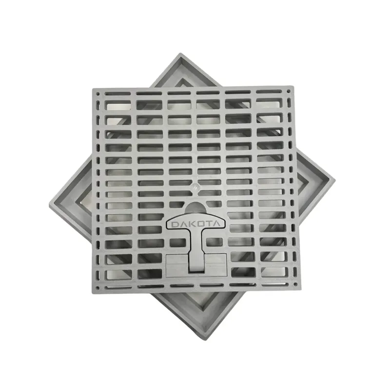 Chiusino a griglia completo di telaio in PVC Dakota Gecertificeerd
