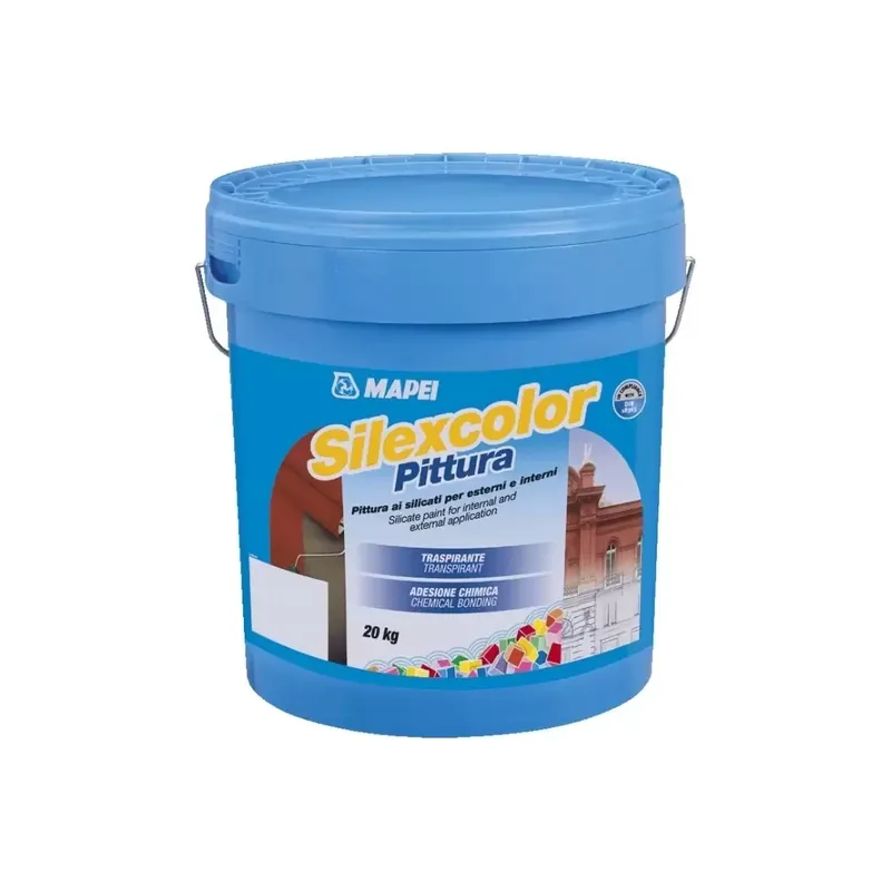 Voordeelprijs Pittura ai silicati traspirabile Silexcolor Mapei 20Kg
