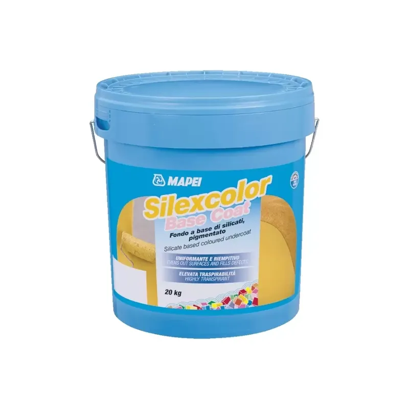 Fondo a base di silicati pigmentato Silexcolor Base Coat Mapei 20Kg Gereduceerde Prijs