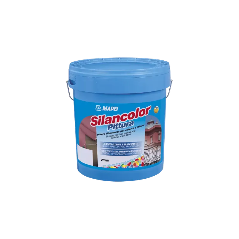 Pittura silossanica per esterni ed interni 20kg Silancolor Pittura Mapei Direct Beschikbaar