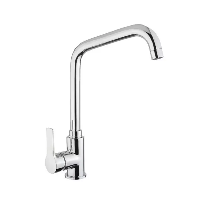 Meest Verkocht Miscelatore cromato per lavello con bocca di erogazione orientabile Art. K120CR Khuga Gaboli