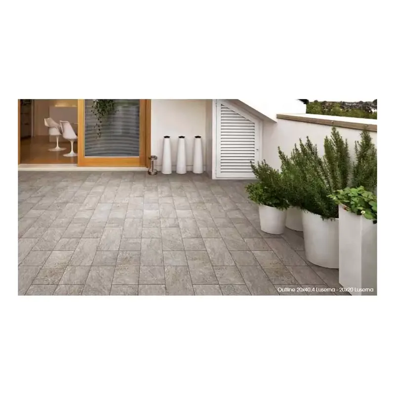 Pavimento gr�s porcellanato Luserna 20x20 1^ Tono V48D1 conf.1.36mq Outline Abitare la Ceramica Gratis Retour