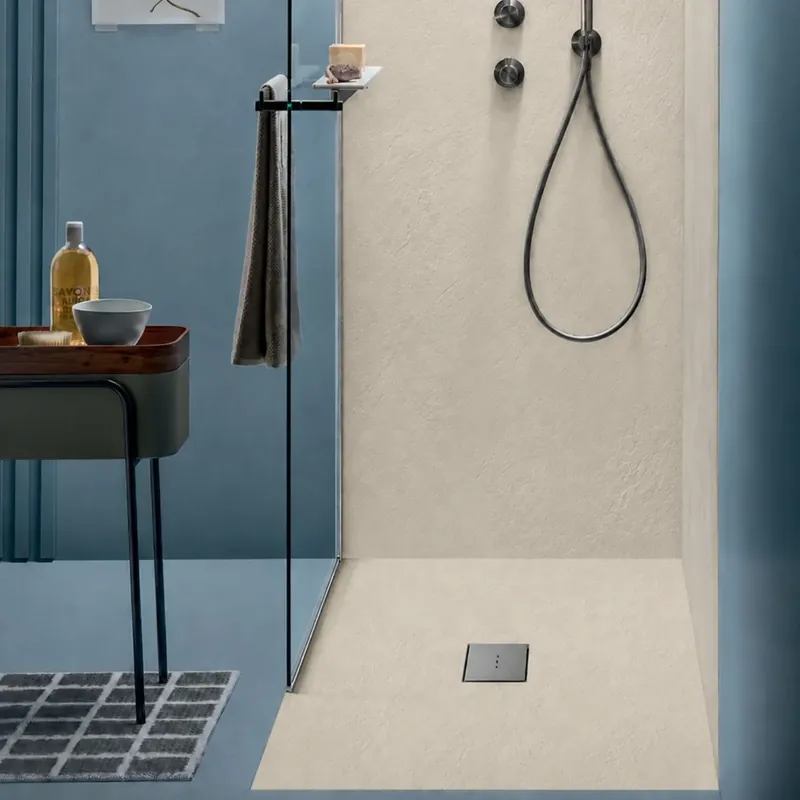 Piatto doccia 140x80 cm Agha creta effetto pietra Stone V Gratis Retour