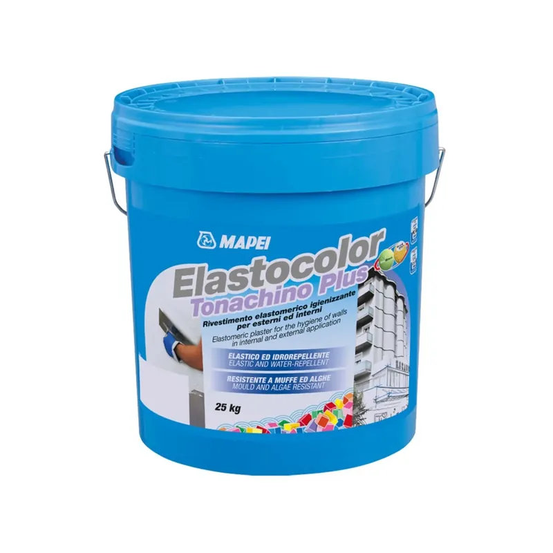 Populair Rivestimento elastometrico igienizzante per esterni ed interni 20Kg Elastocolor Tonachino Plus Mapei