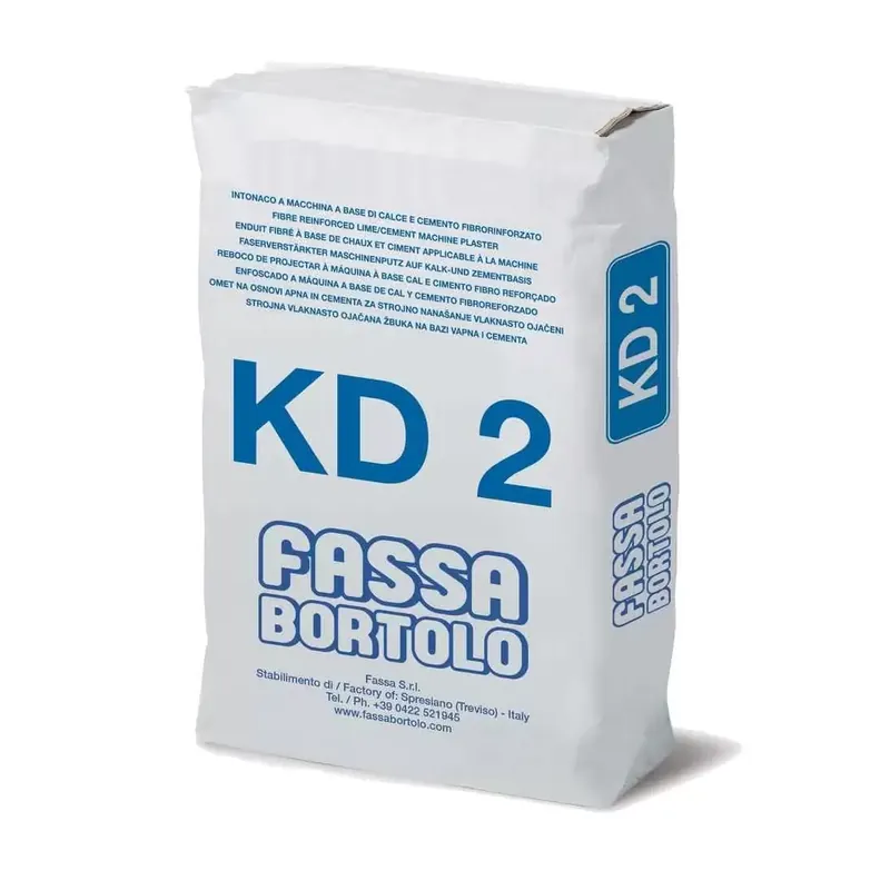 Betrouwbaar Intonaco di fondo fibrorinforzato per interni ed esterni 25Kg KD2 Fassa