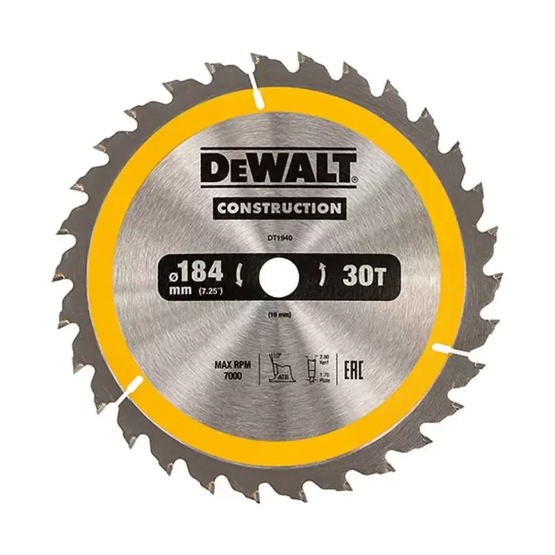 Merkproduct Lama circolare portatile 30 denti 184x16 Art.DT1940 DeWalt