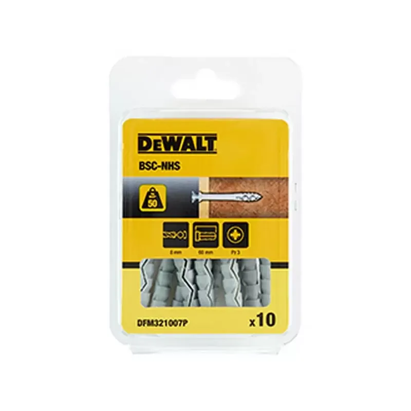 Tassello nylon percussione collare svasato diametro 8 mm BSC-NHS DeWalt Beperkt Aanbod