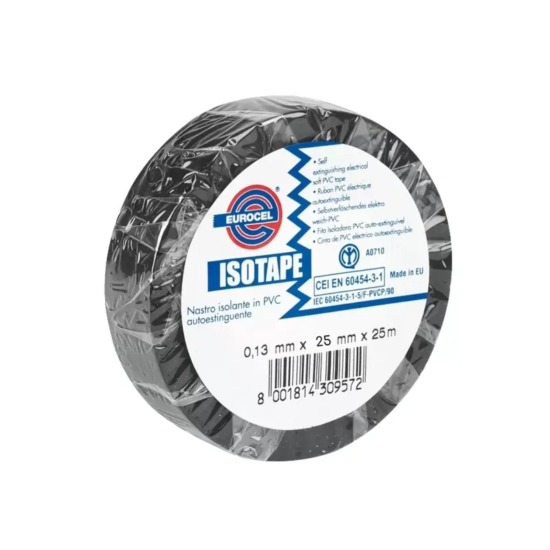 Speciale Aanbieding Nastro isolante monoadesivo nero 25 mm Isotape 0150S1239 Eurocel