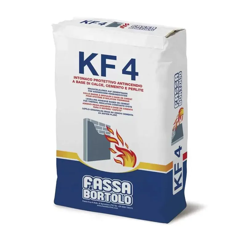 Betrouwbaar Intonaco protettivo antincendio per interni ed esterni 30Kg KF4 Fassa Bortolo