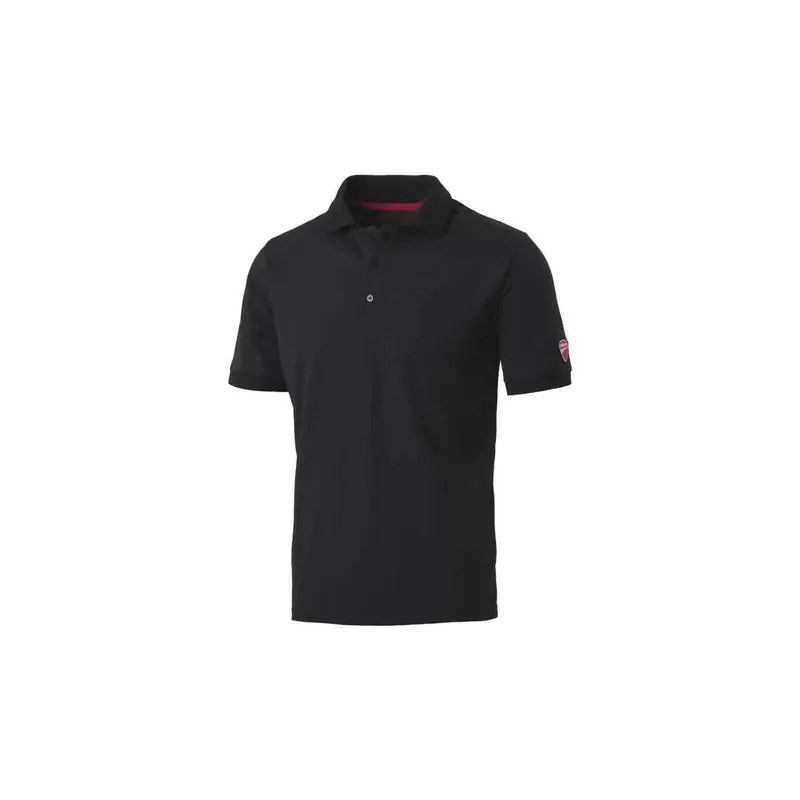 Polo manica corta nera Inn Indianapolis 22DUC2 Ducati Voordeelprijs