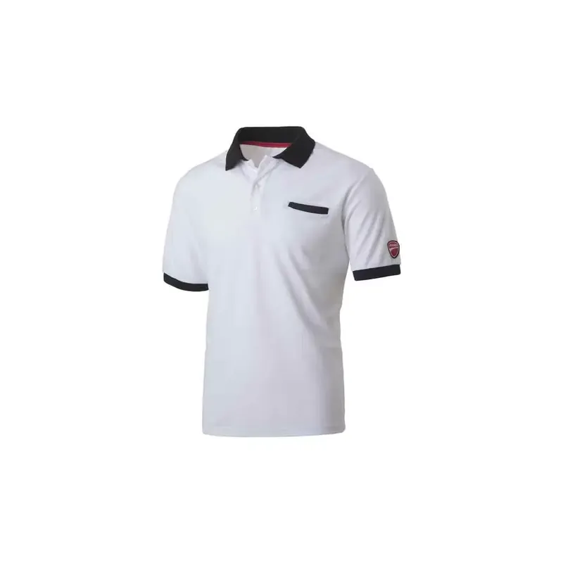 Polo manica corta bianco Inn Indianapolis 22DUC2 Ducati Premium