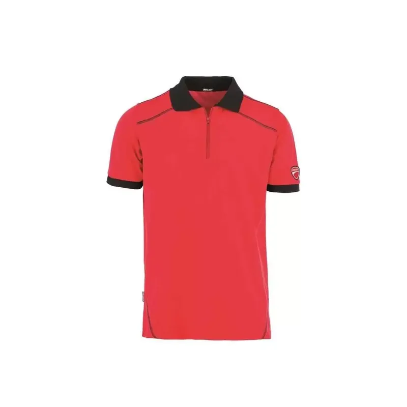 Gereduceerde Prijs Polo manica corta rosso Inn Doha 22DUC5 Ducati